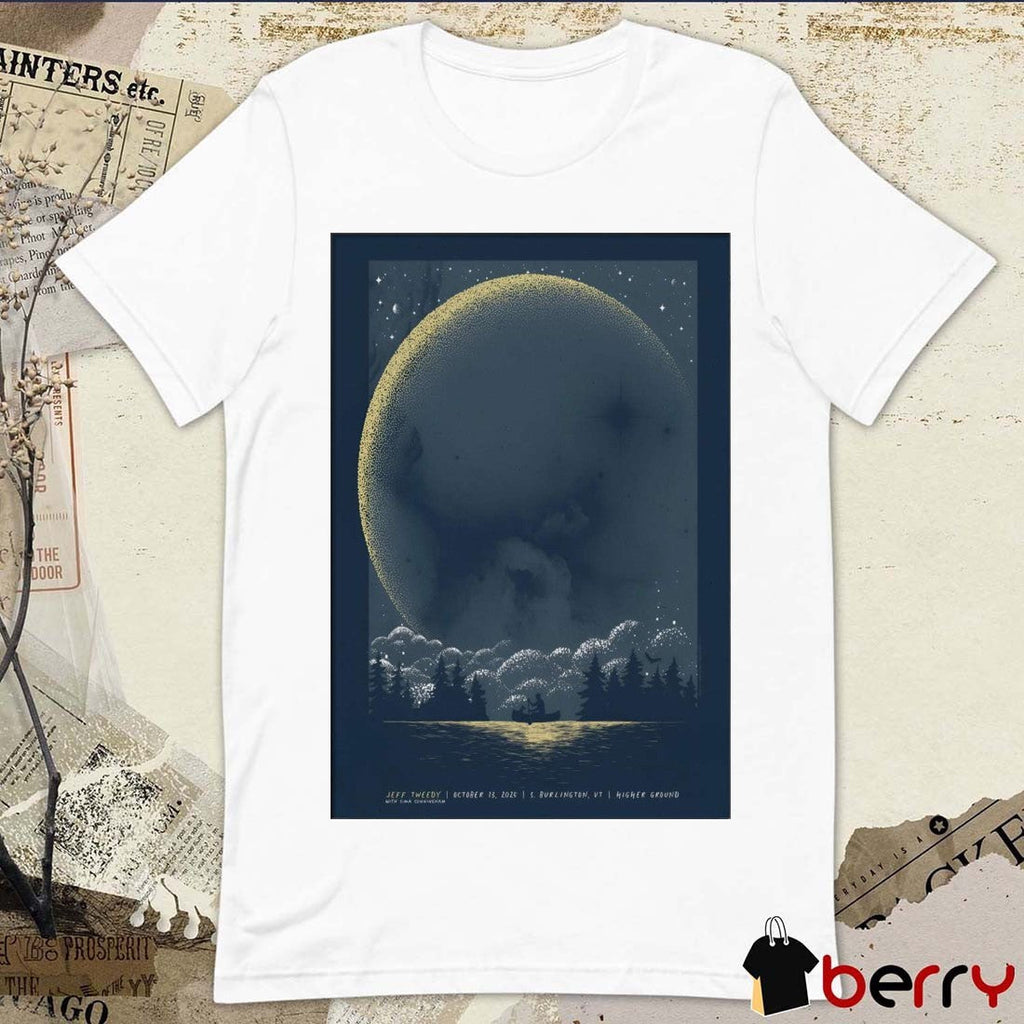 Poster Jeff Tweedy At Higher Ground On October 13 2025 in St Burlington VT t-shirt