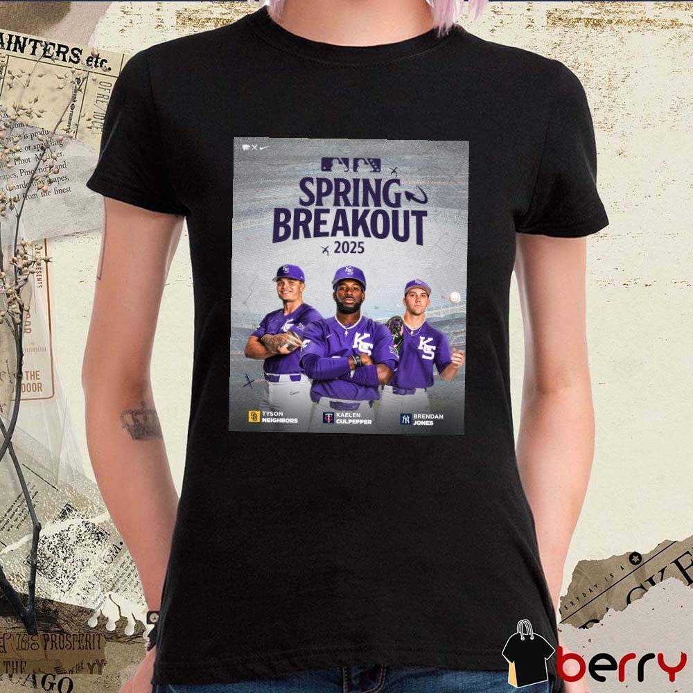 Poster K-State Baseball MLB Spring Breakout 2025 Tyson Neighbors Kaelen Culpepper Brendan Jones t-shirt