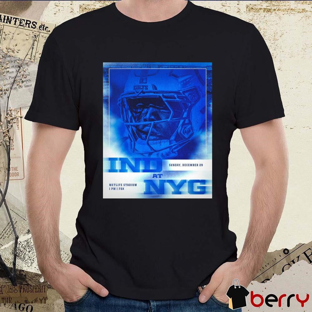 Poster Kwity Paye Indianapolis Colts At New York Giants Metlife Stadium Sunday December 29 2024 t-shirt