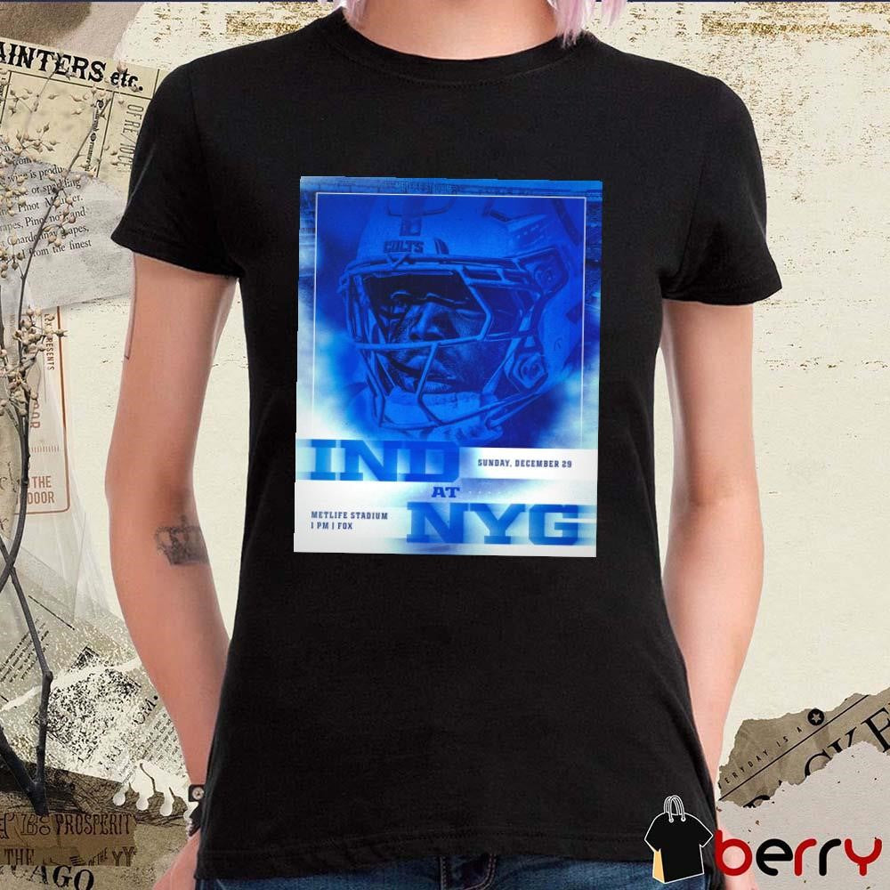 Poster Kwity Paye Indianapolis Colts At New York Giants Metlife Stadium Sunday December 29 2024 t-shirt