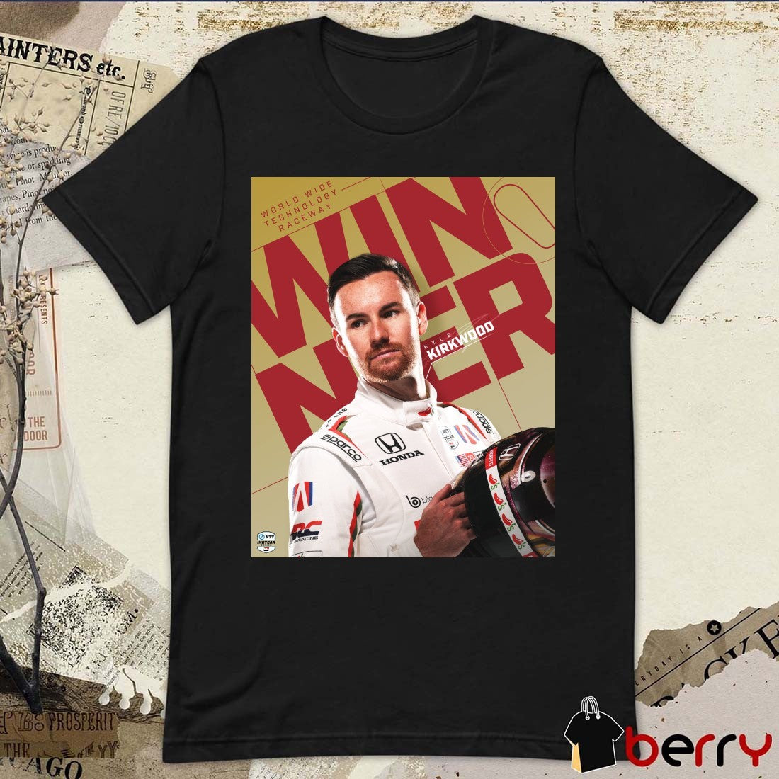 Poster Kyle Kirkwood At World Wide Technology Raceway Primetime Winner Indy Series 2025 t-shirt
