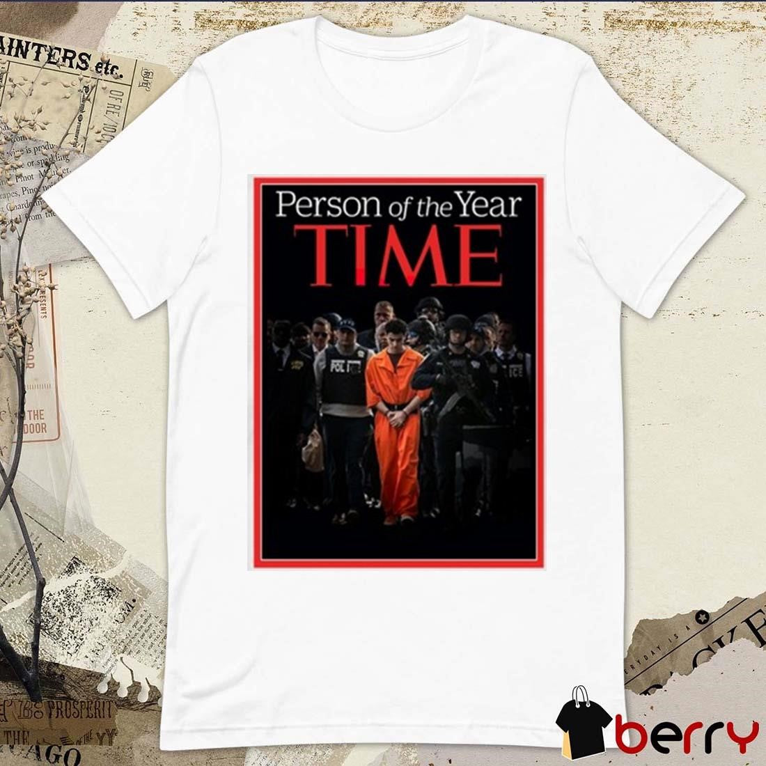 Poster Luigi Mangione Person Of The Year Time t-shirt