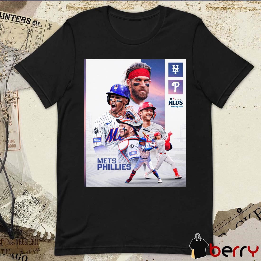 Poster MLB Matchup New York Mets vs Philadelphia Phillies NLDS 2024 t-shirt