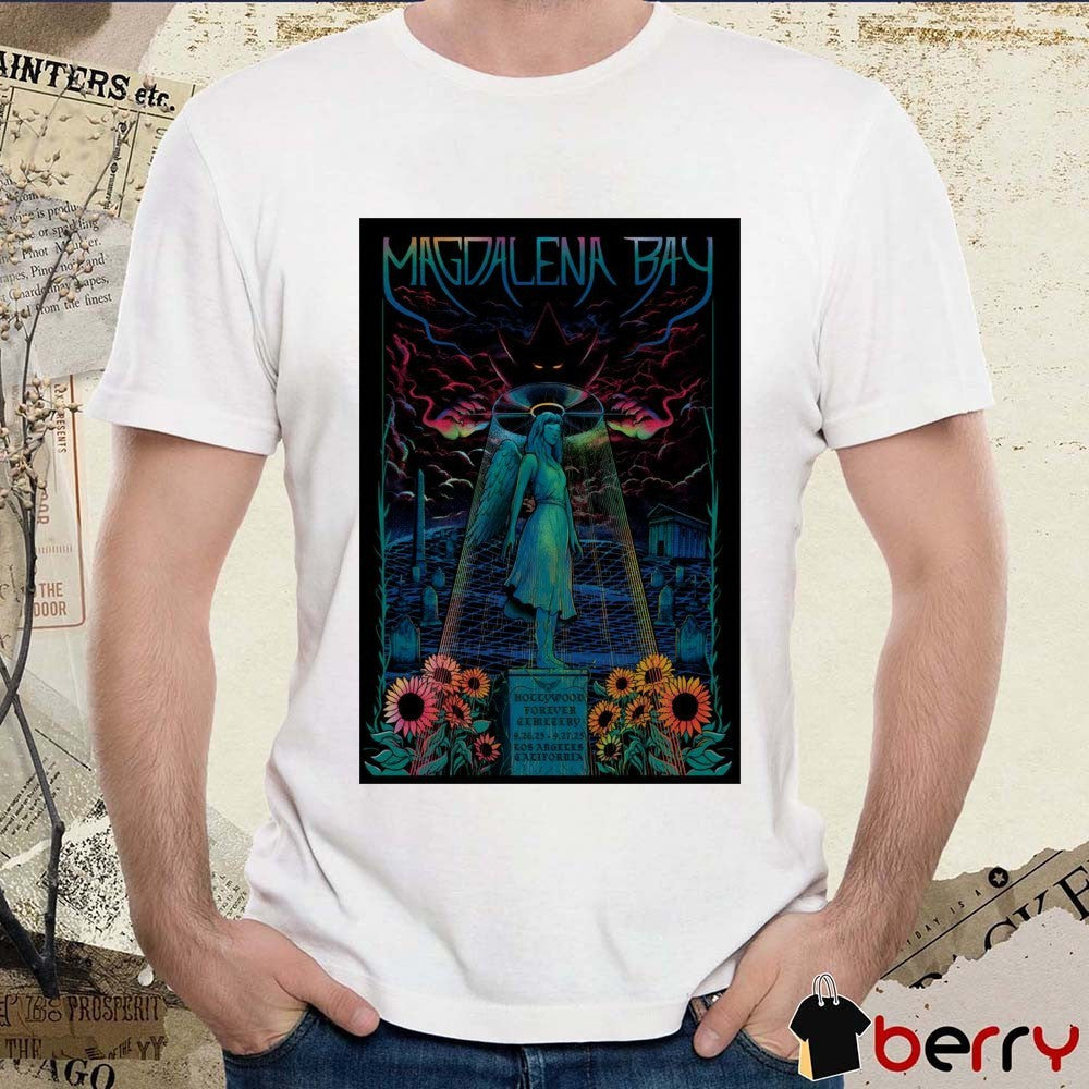 Poster Magdalena Bay Hollywood Forever Cemetery Los Angeles CA Shows On September 26-27 2025 t-shirt