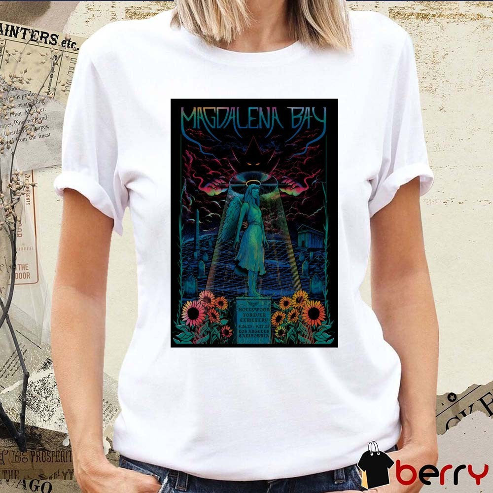 Poster Magdalena Bay Hollywood Forever Cemetery Los Angeles CA Shows On September 26-27 2025 t-shirt