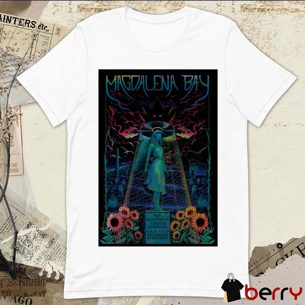 Poster Magdalena Bay Hollywood Forever Cemetery Los Angeles CA Shows On September 26-27 2025 t-shirt