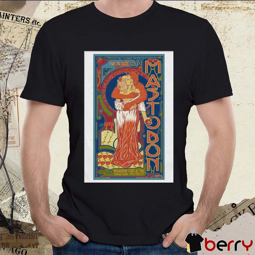 Poster Mastodon May 26 2025 Broadwick Stage At Spac Saratoga Springs NY t-shirt
