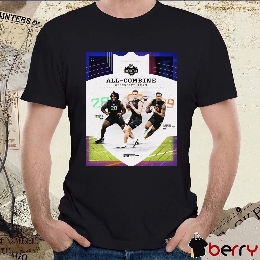 Poster Missouri Tigers football All-Combine Offensive Team Armand Membou Brady Cook Luther Burden III NFL Combine t-shirt