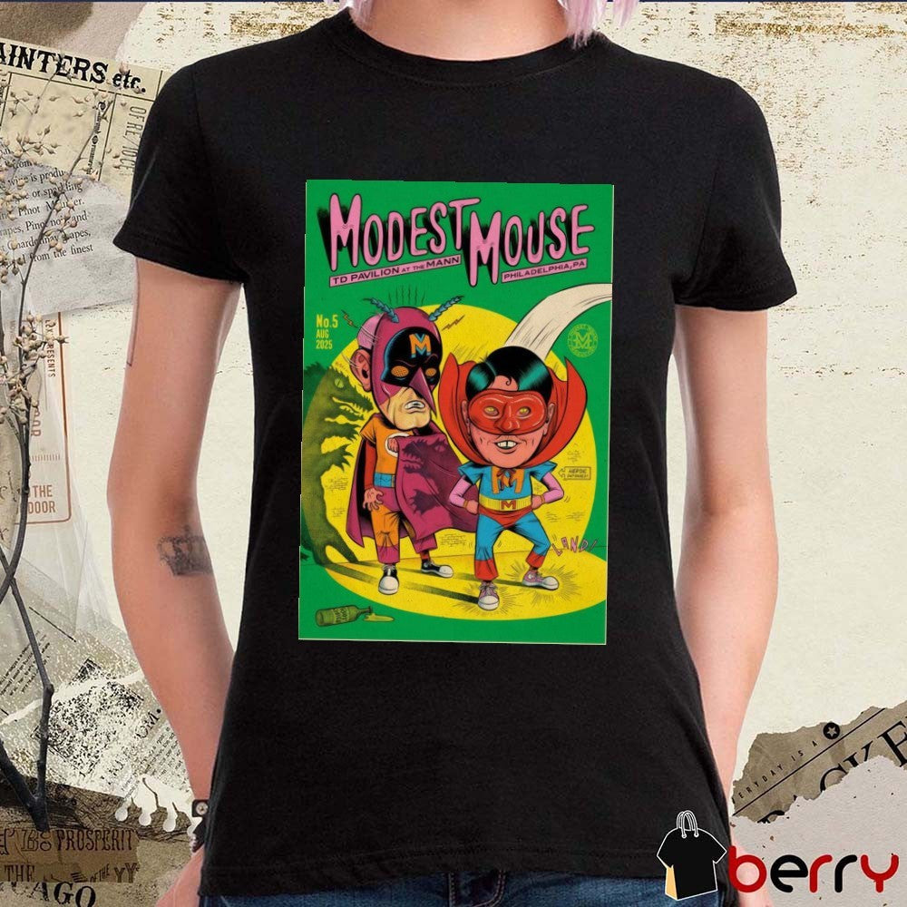 Poster Modest Mouse TD Pavilion At The Mann in Philadelphia PA August 5 2025 t-shirt