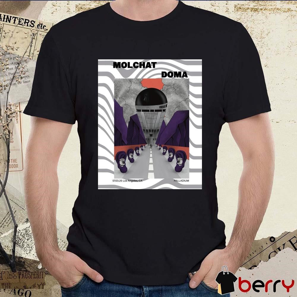 Poster Molchat Doma March 7 2025 Palladium In Los Angeles CA t-shirt