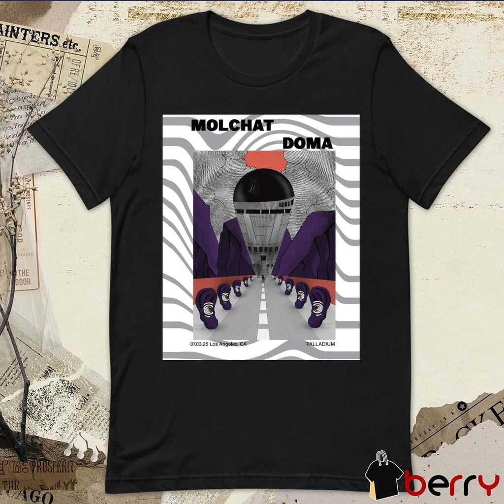 Poster Molchat Doma March 7 2025 Palladium In Los Angeles CA t-shirt