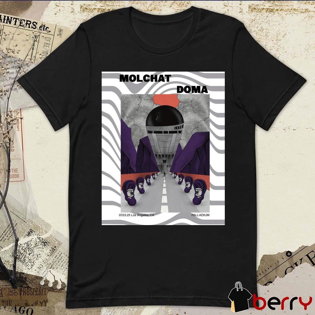 Poster Molchat Doma March 7 2025 Palladium In Los Angeles CA t-shirt