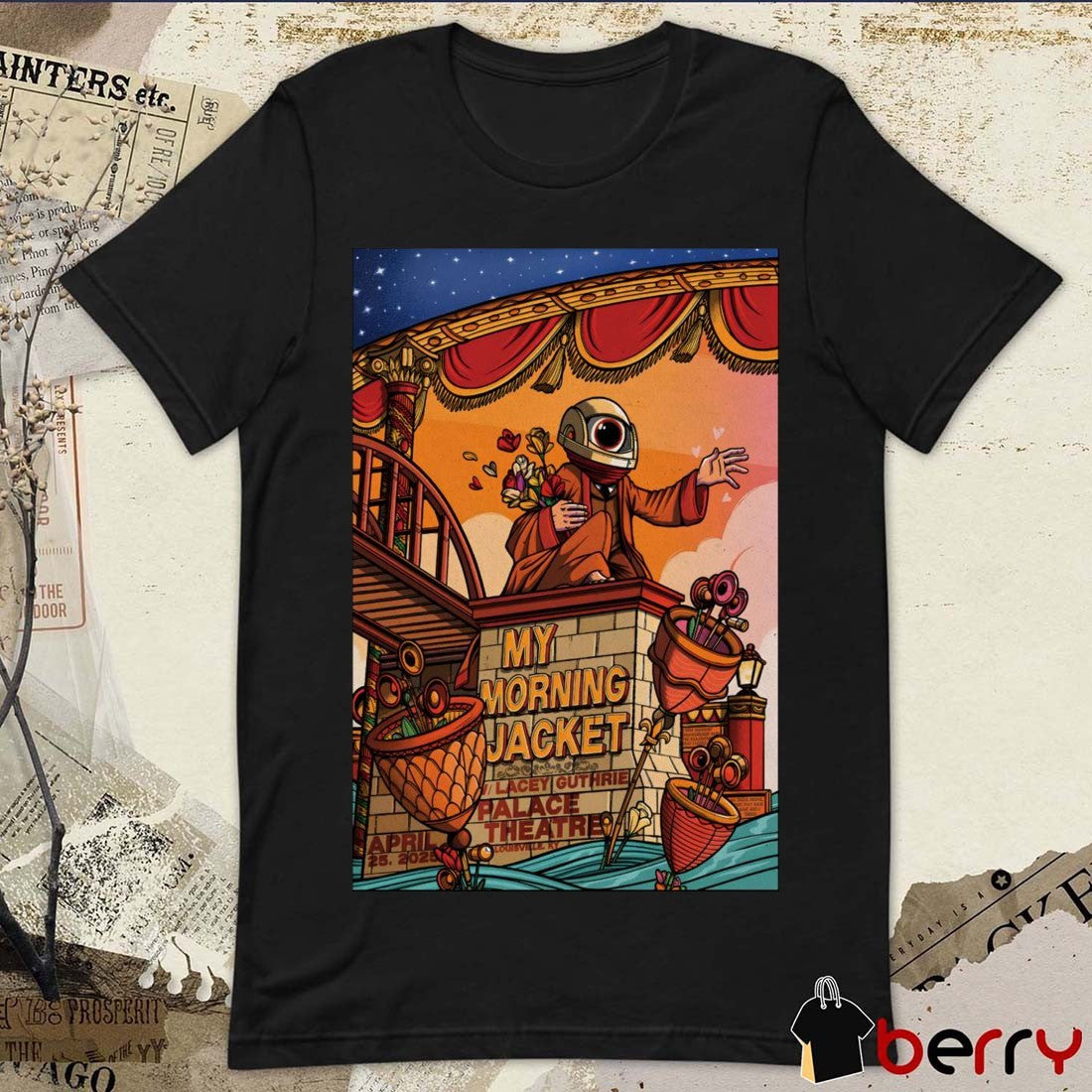 Poster My Morning Jacket Louisville Palace Theatre Louisville KY April 25th 2025 t-shirt