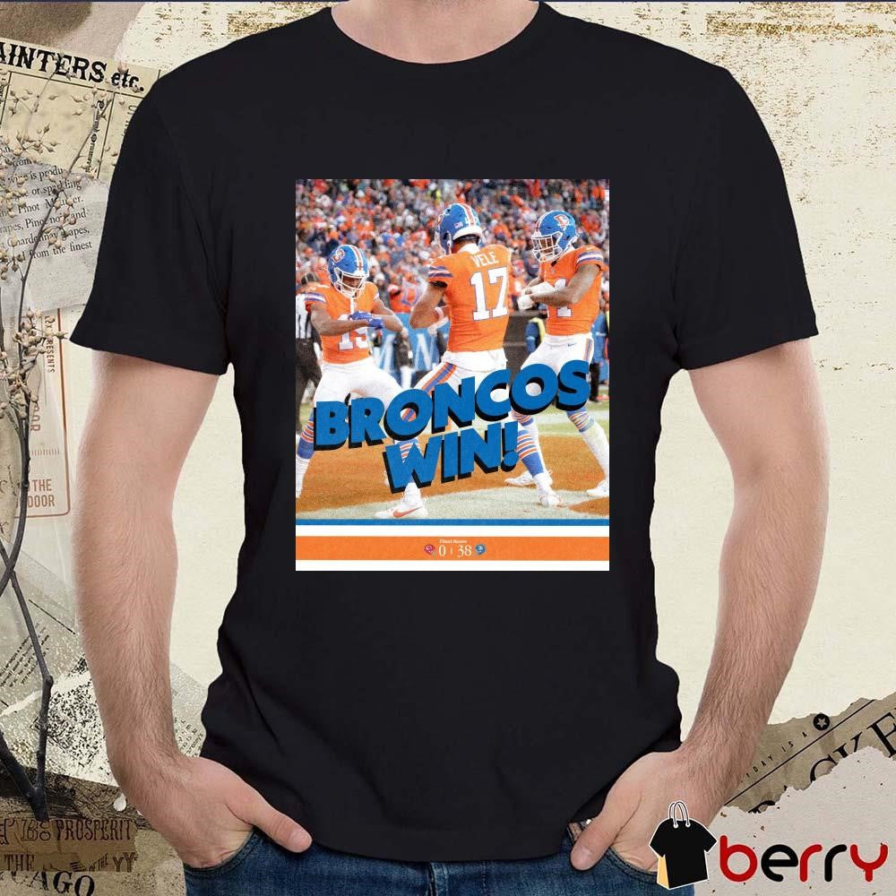 Poster NFL Final Score Denver Broncos Win Kansas City Chiefs 38 – 0 Win No. 10 t-shirt