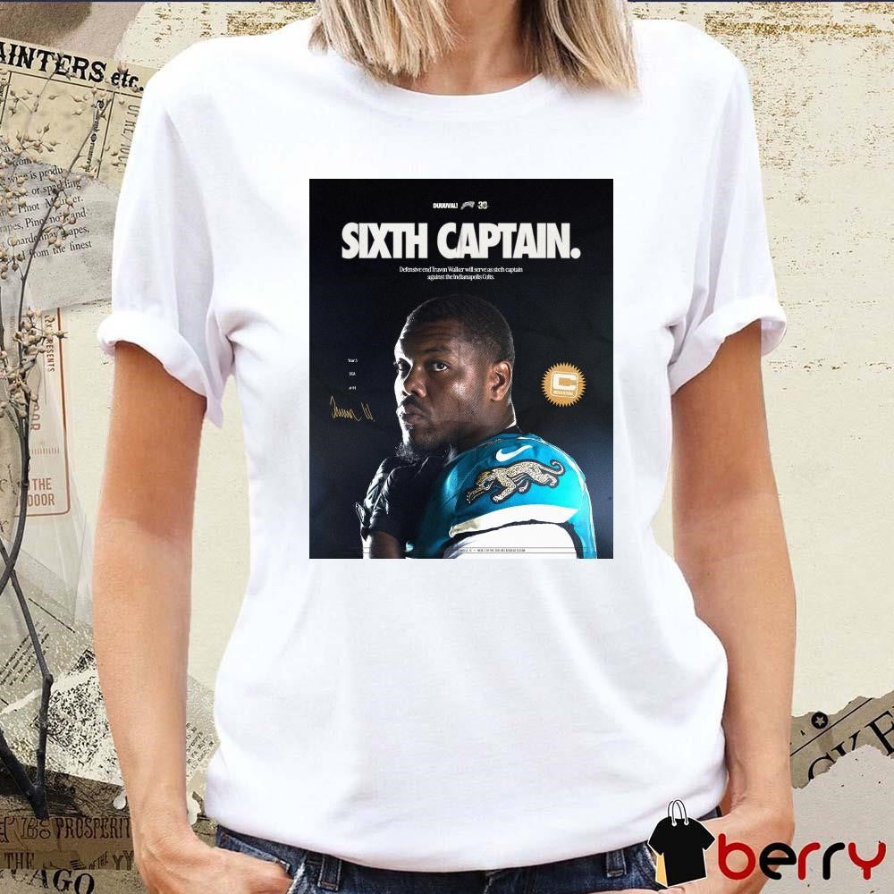 Poster NFL Sixth Captain Defensive end Travon Walker will serve as sixth captain against the Indianapolis Colts Signature 2024 t-shirt