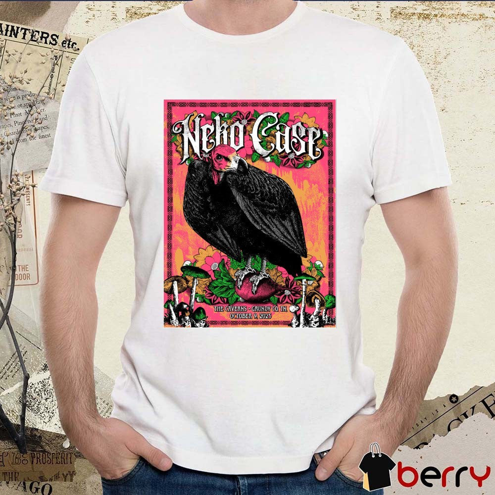 Poster Neko Case October 9 2025 The Caverns Grundy Co TN t-shirt