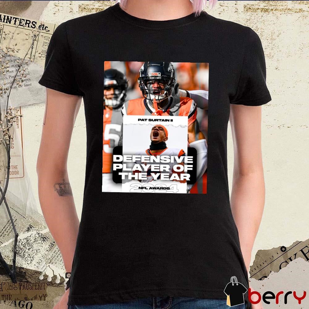 Poster Pat Surtain II CB Denver Broncos Football 2024 NFL Awards Honors Defensive Player the Year ESPN t-shirt