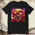 Poster Patrick Mahomes II Vs Travis Kelce Kansas City Chiefs win Houston Texans Geha Field AFC Championship t-shirt