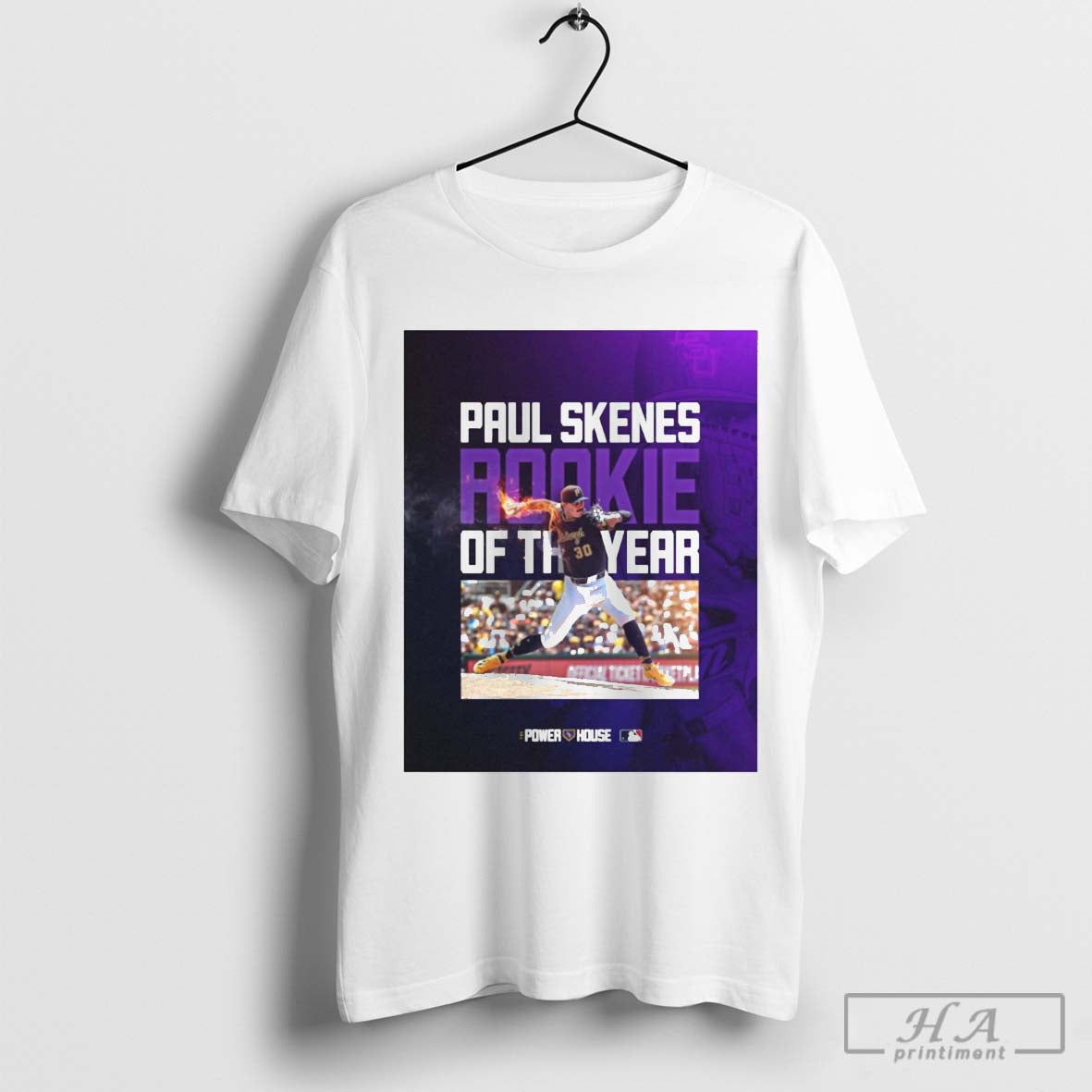 Official Poster Paul Skenes Rookie Of The Year Pittsburgh Pirates Mlb Baseball 2024