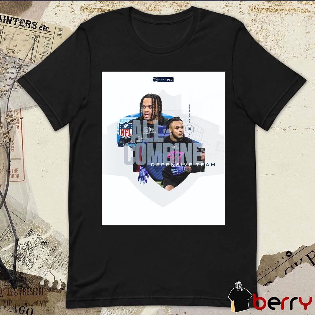 Poster Penn State football Jay Reed All-Combine Defensive Team NFL Scouting Combine t-shirt