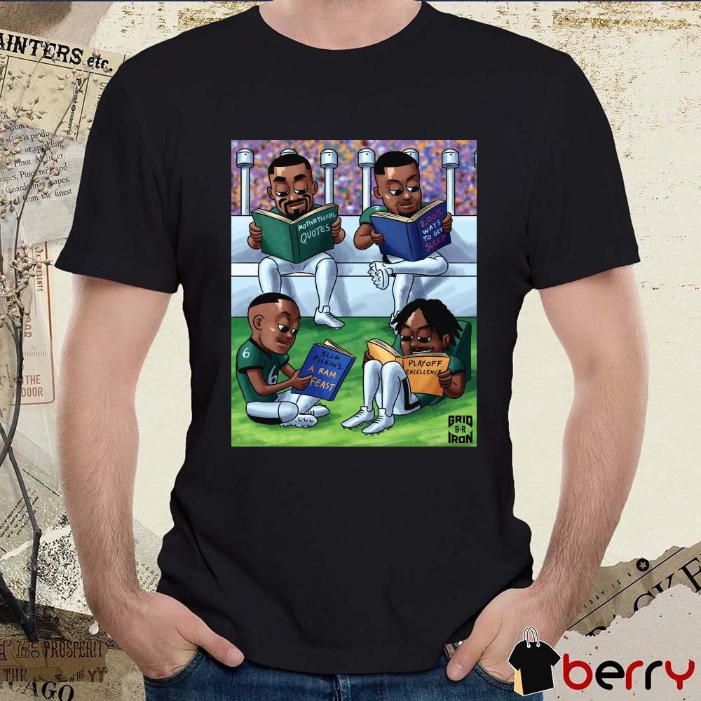 Poster Philadelphia Eagles Motivational Quotes 2005 Ways To Get Sleep Slim Pickin’s A Ram Feast Playoff Excellence Caricatures t-shirt