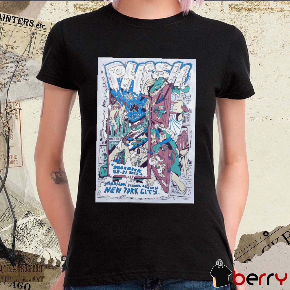 Poster Phish NYE December 28-31 2025 MSG New York City t-shirt