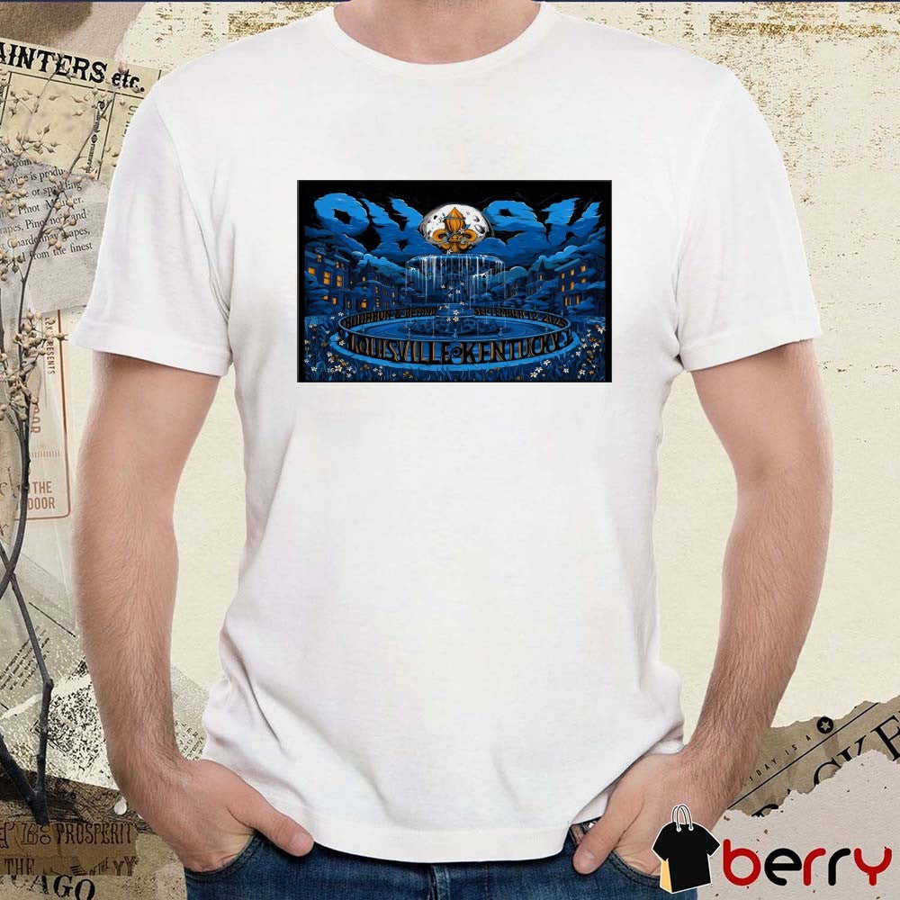 Poster Phish September 12 2025 Bourbon And Beyond In Louisville KY t-shirt