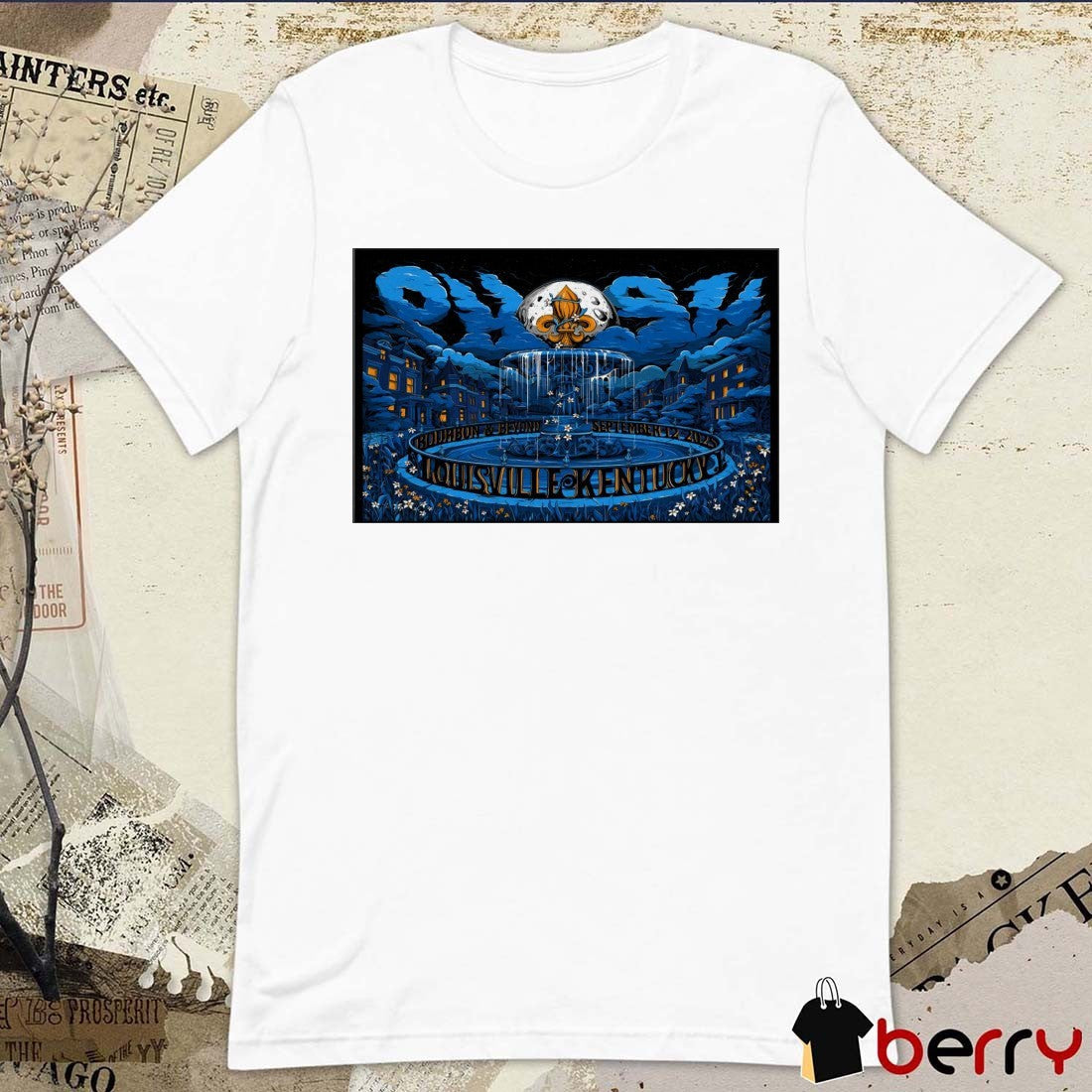Poster Phish September 12 2025 Bourbon And Beyond In Louisville KY t-shirt