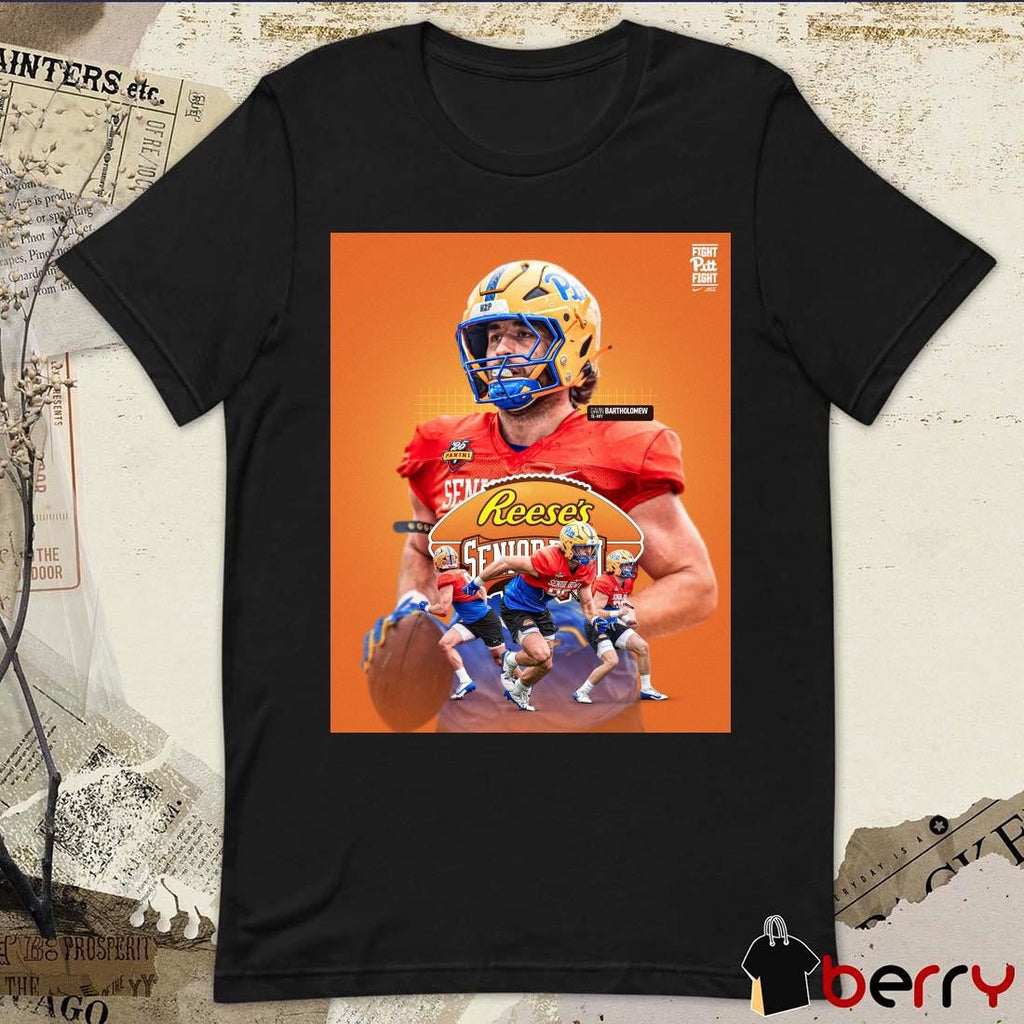 Poster Pittsburgh Panthers Gavin Bartholomew 2025 Game Day Reese’s Senior Bowl Mobile AL t-shirt