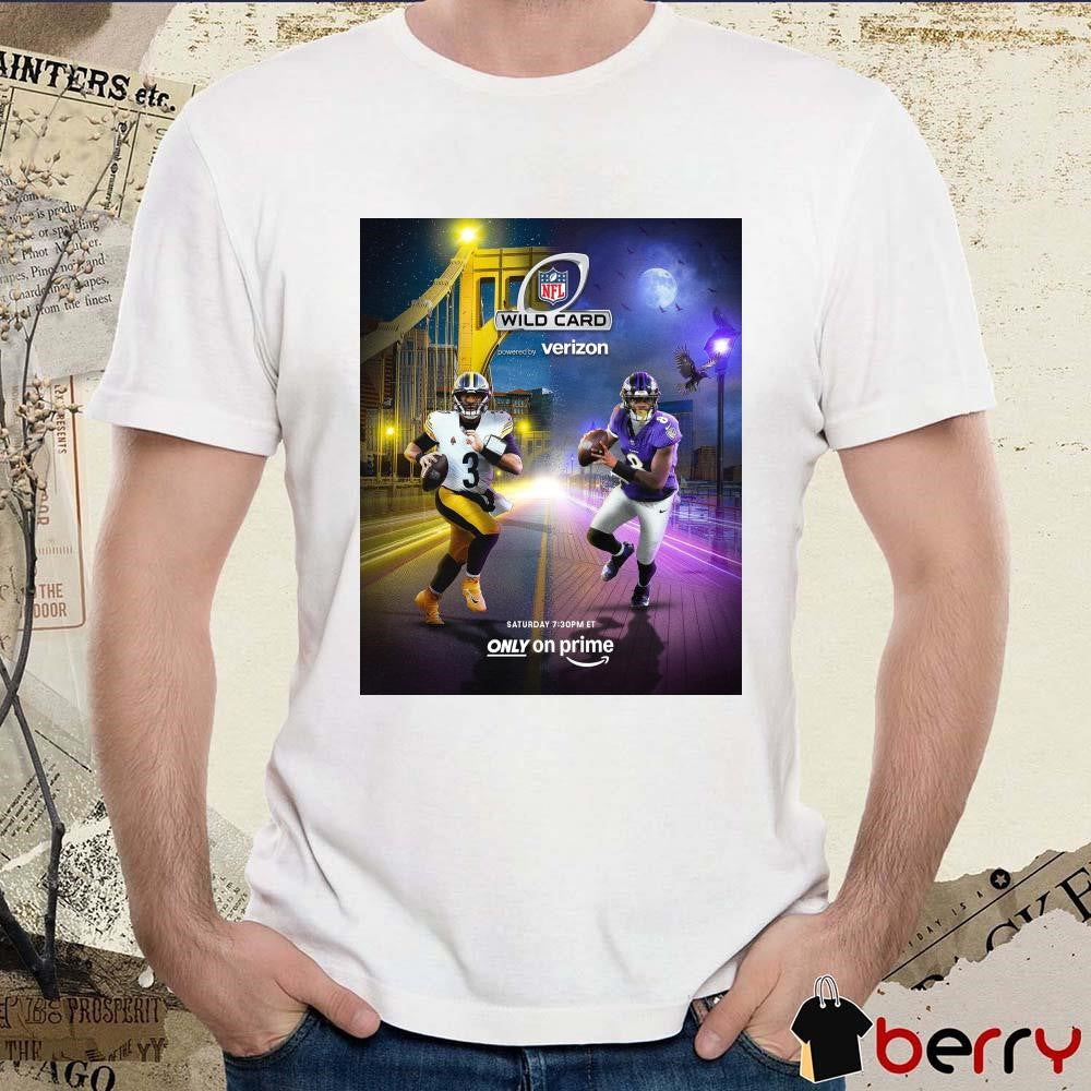Poster Pittsburgh Steelers Vs Baltimore Ravens Meet Again NFL Wild Card Round t-shirt