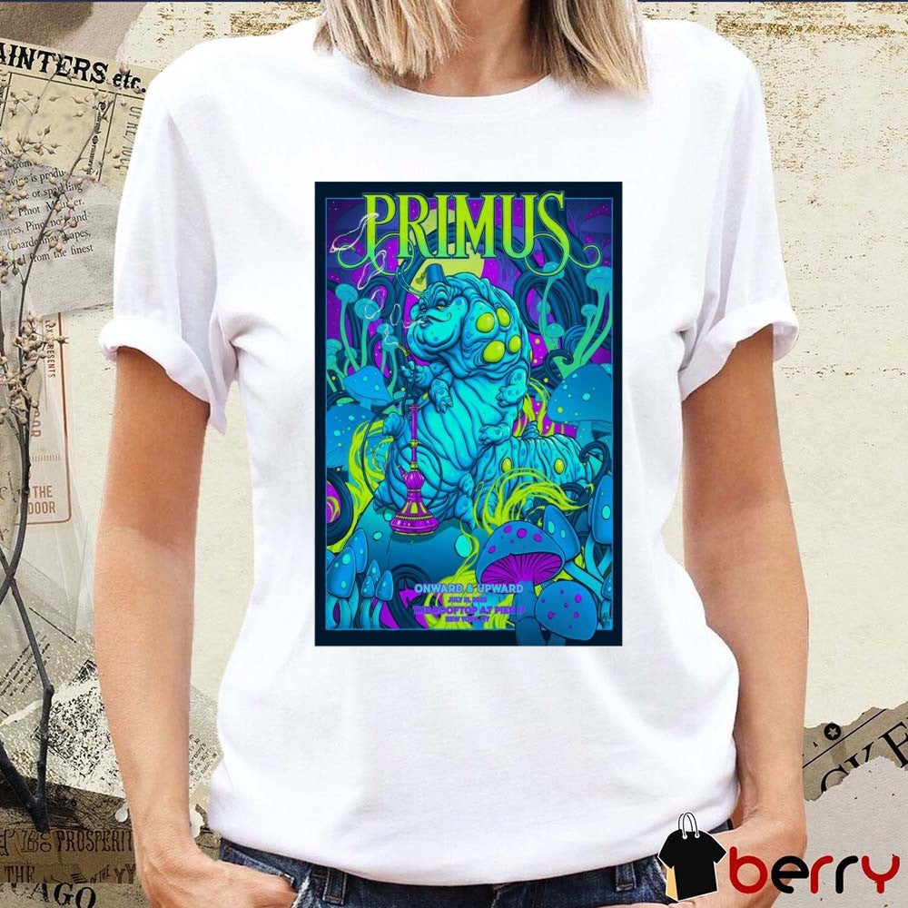 Poster Primus Onward And Upward July 21 2025 The Rooftop at Pier 17 New York City Event t-shirt
