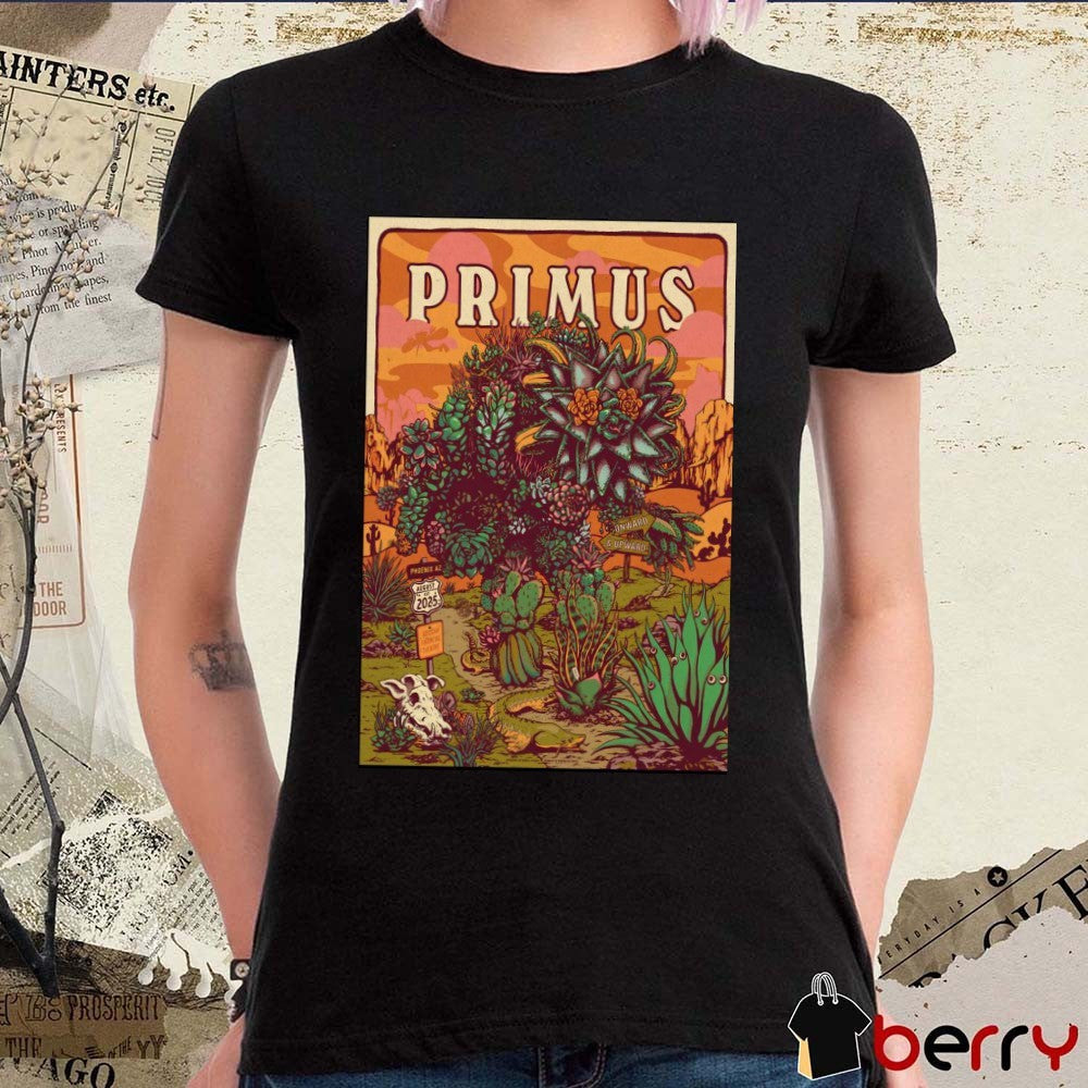 Poster Primus Onward & Upward Arizona Financial Theatre Phoenix AZ August 01 2025 t-shirt