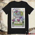 Poster Primus Onward and Upward August 6 2025 Greek Theatre Los Angeles CA Tour t-shirt
