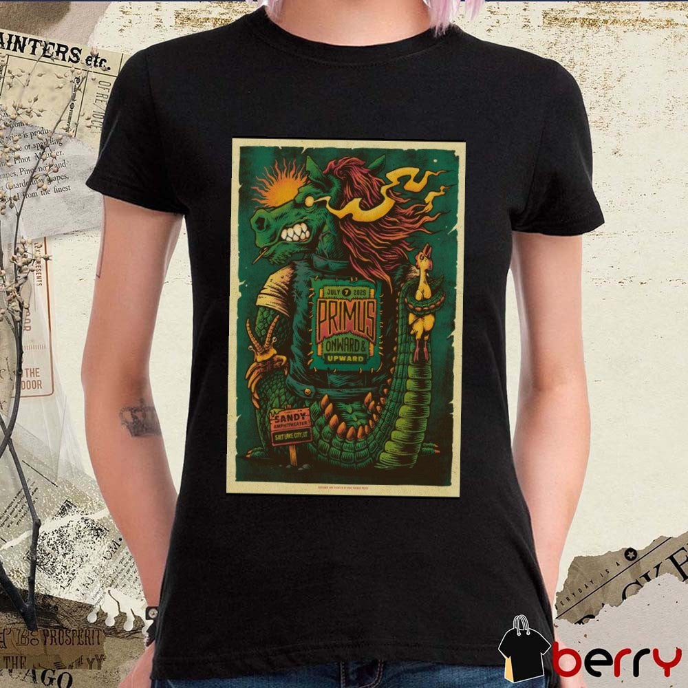 Poster Primus Tour Salt Lake City UT July 7 2025 Sandy Amphitheater t-shirt