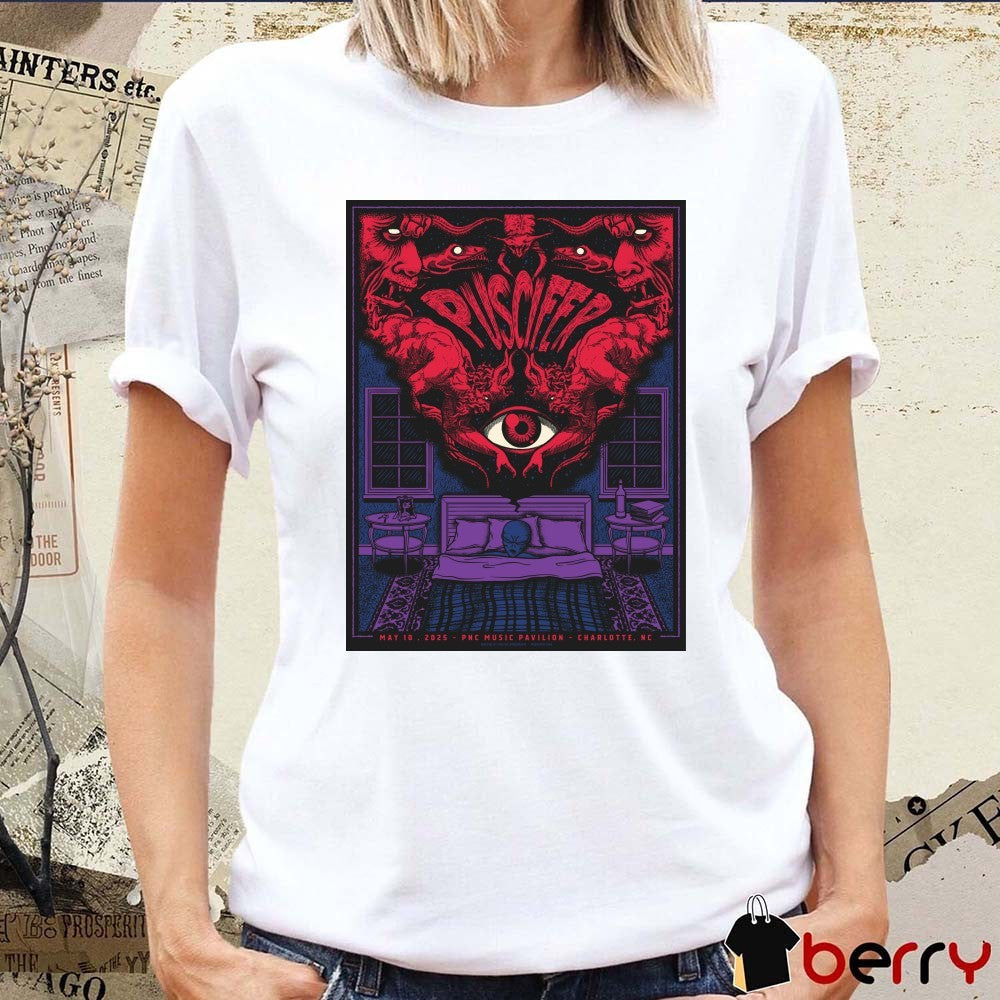 Poster Puscifer May 10 2025 PNC Music Pavilion Charlotte NC t-shirt