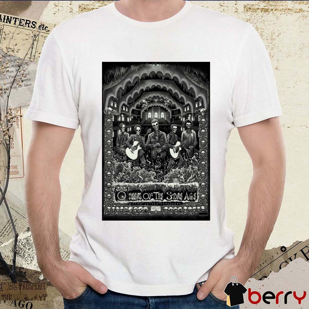 Poster Queens Of The Stone Age October 5 2025 Toronto ON Live In The Catacombs t-shirt