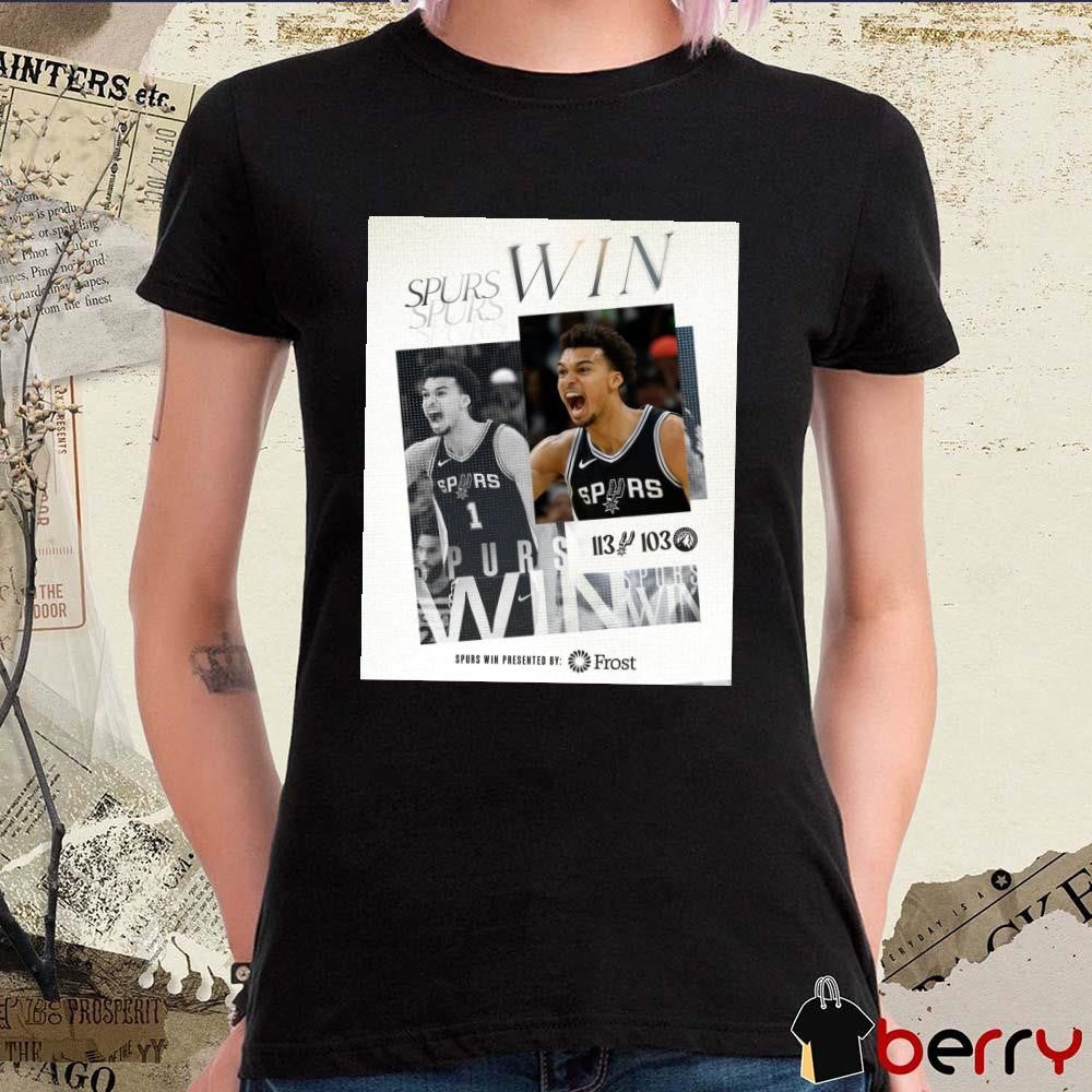 Poster San Antonio Spurs beat Timberwolves 113-103 Back-To-Back Dubs t-shirt