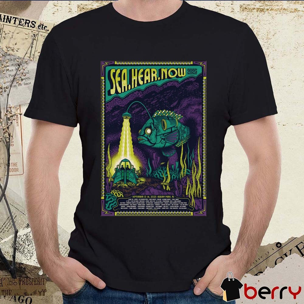 Poster Sea Hear Now Festival In Asbury Park NJ On September 13-14 2025 t-shirt