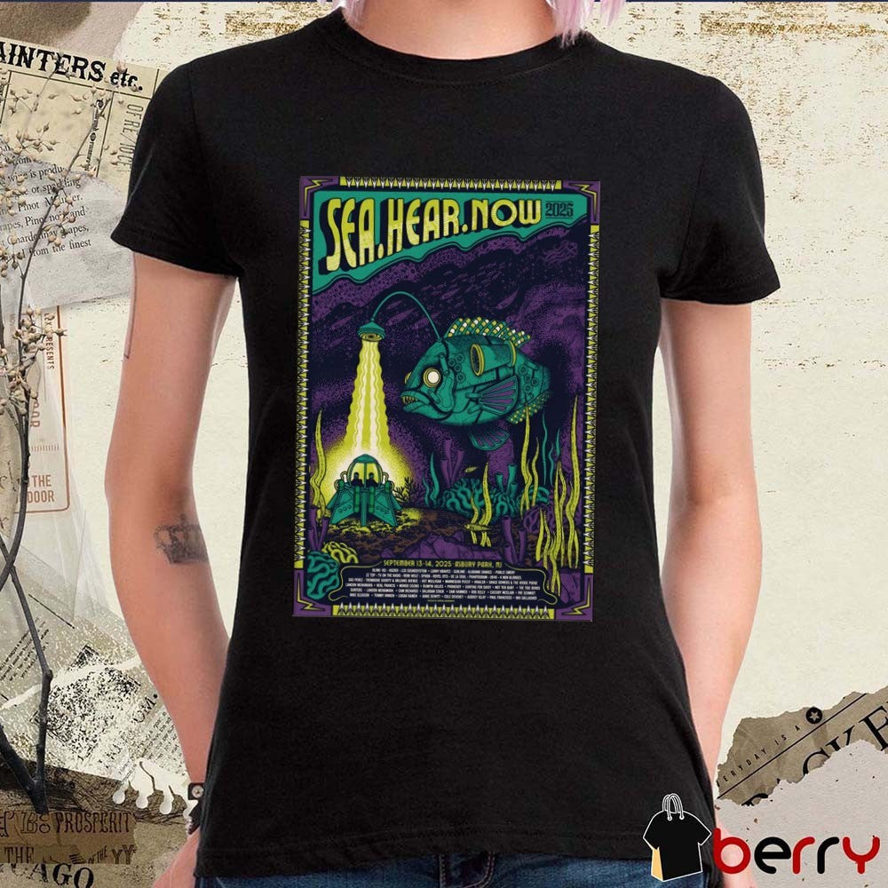 Poster Sea Hear Now Festival In Asbury Park NJ On September 13-14 2025 t-shirt
