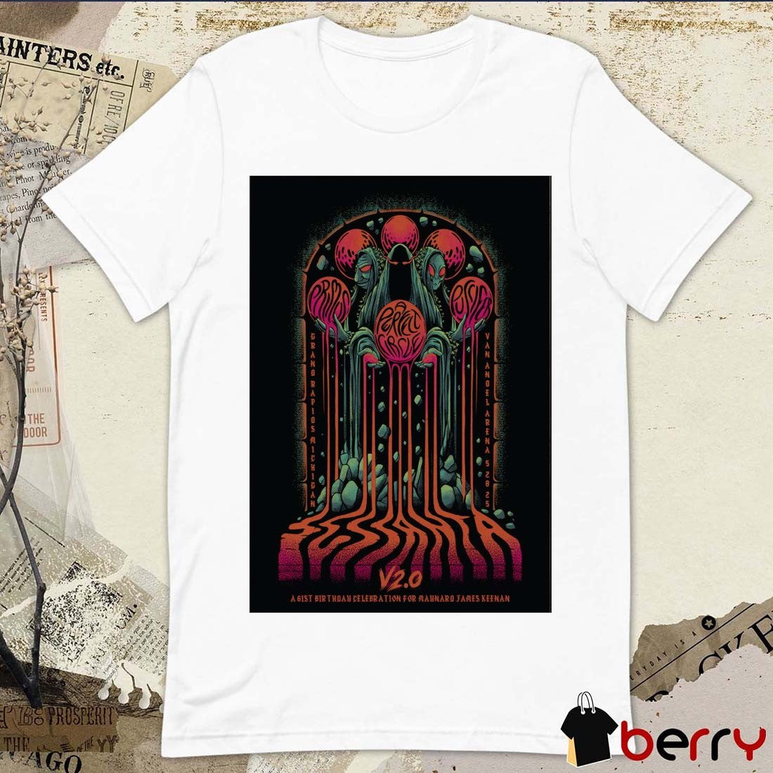 Poster Sessanta V 2.0 Primus, Puscifer and A Perfect Circle Van Andel Arena in Grand Rapids MI May 28 2025 t-shirt