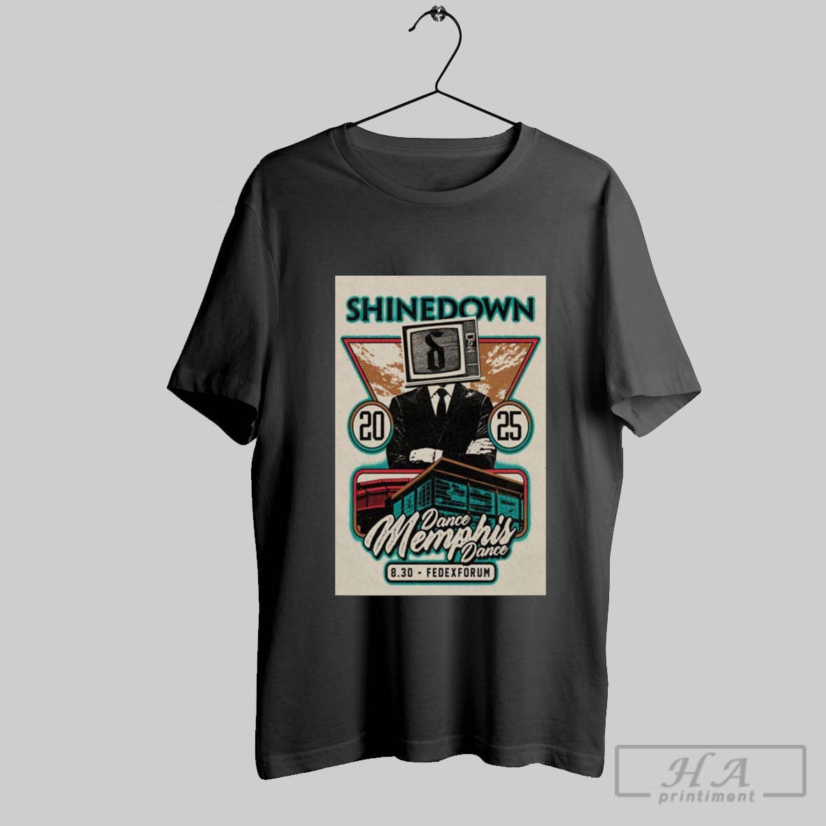 Official Poster Shinedown August 30 Tour Dance Memphis Dance Memphis Tn 2025 Fedexforum