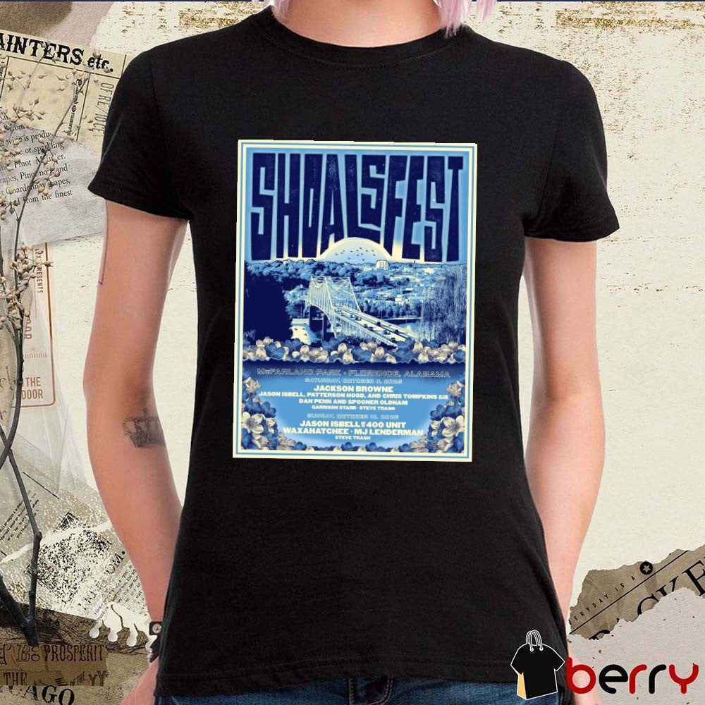 Poster Shoals Fest In Florence Alabama At McFarland Park October 11 2025 t–shirt