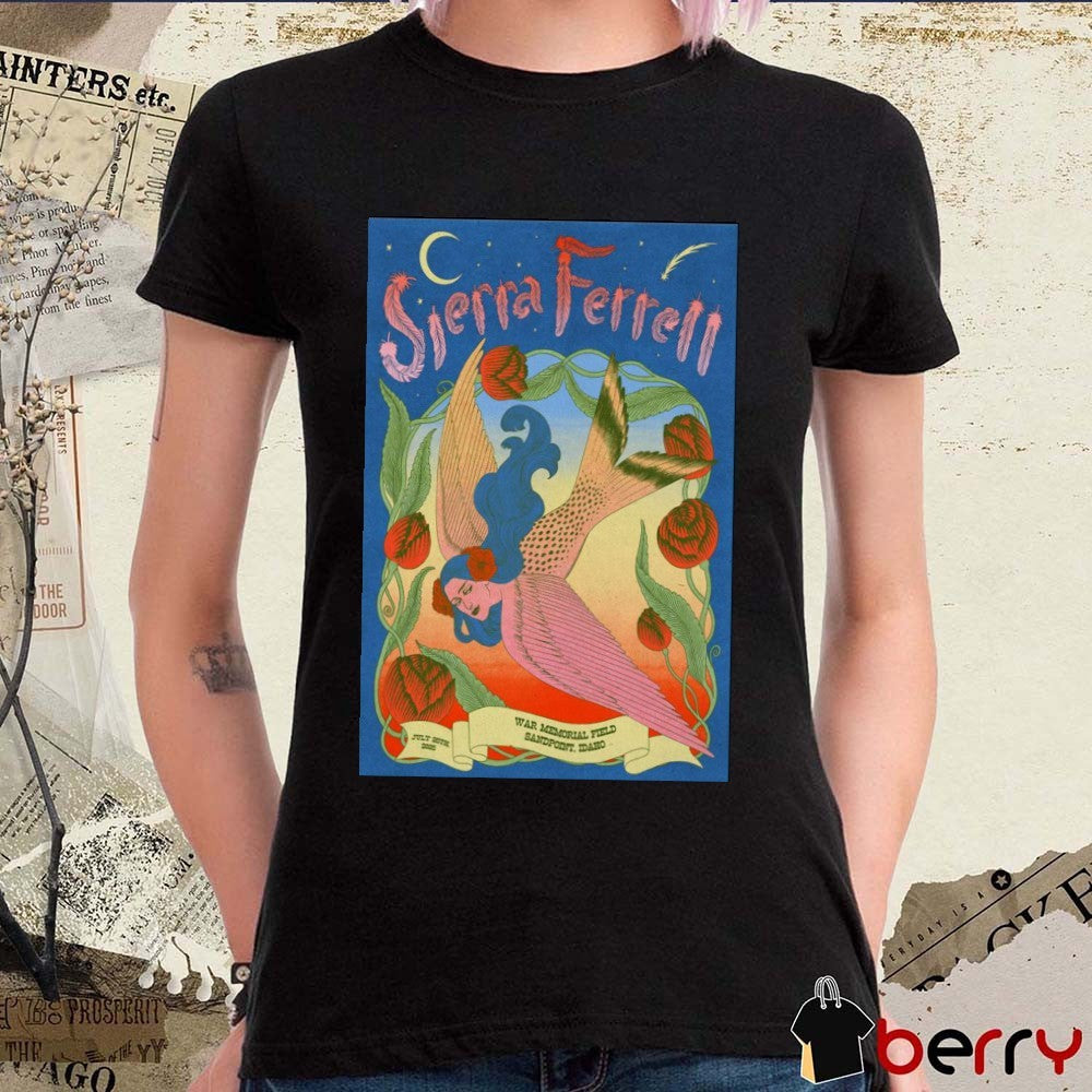 Poster Sierra Ferrell Festival July 25 2025 War Memorial Field at Sandpoint, Sandpoint, ID t-shirt