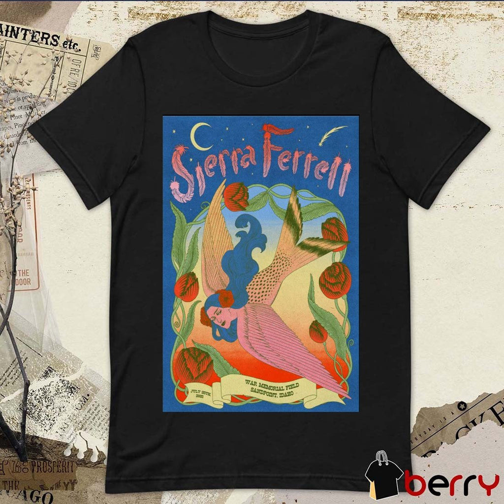 Poster Sierra Ferrell Festival July 25 2025 War Memorial Field at Sandpoint, Sandpoint, ID t-shirt