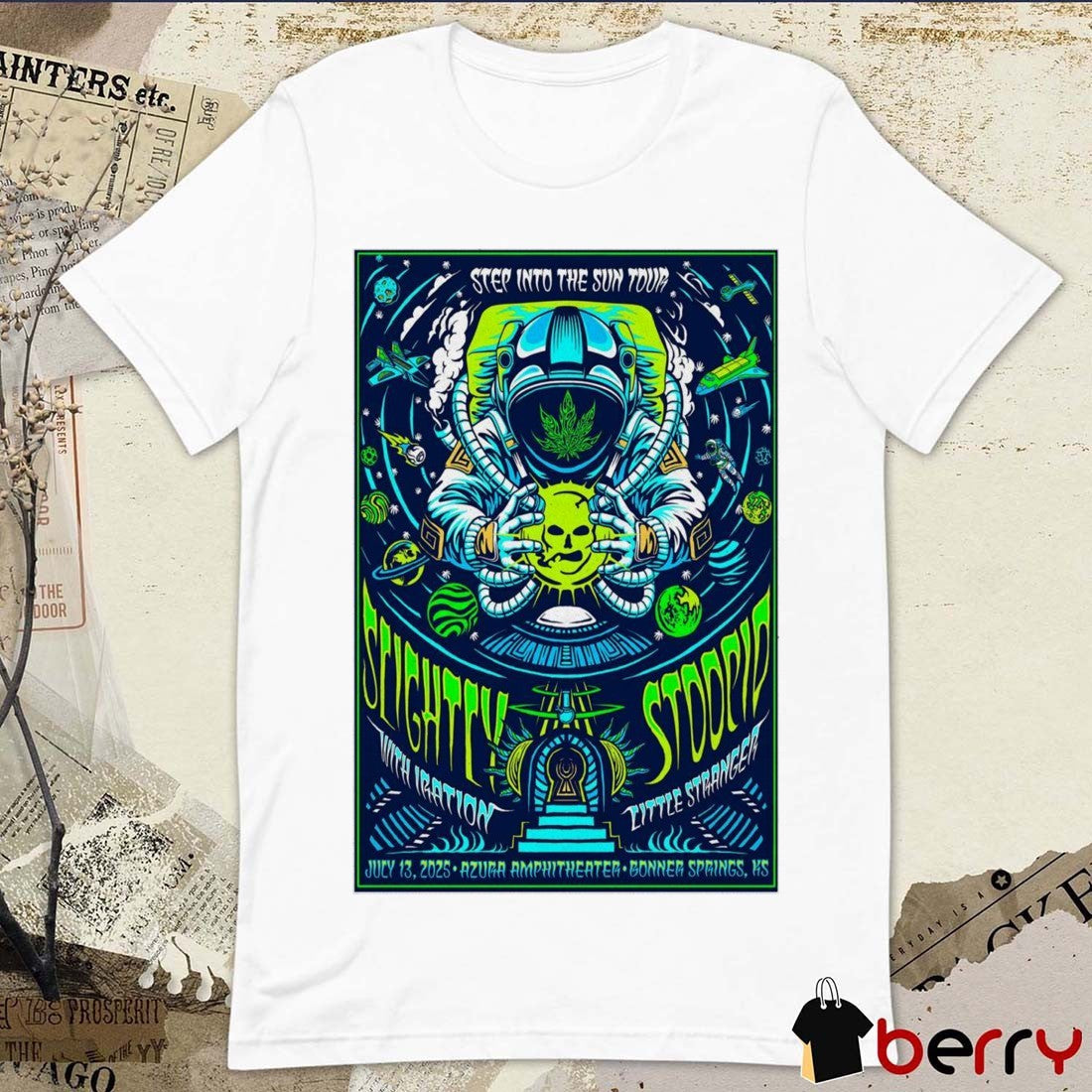 Poster Slightly Stoopid Azura Amphitheater in Bonner Springs KS July 13 2025 t-shirt
