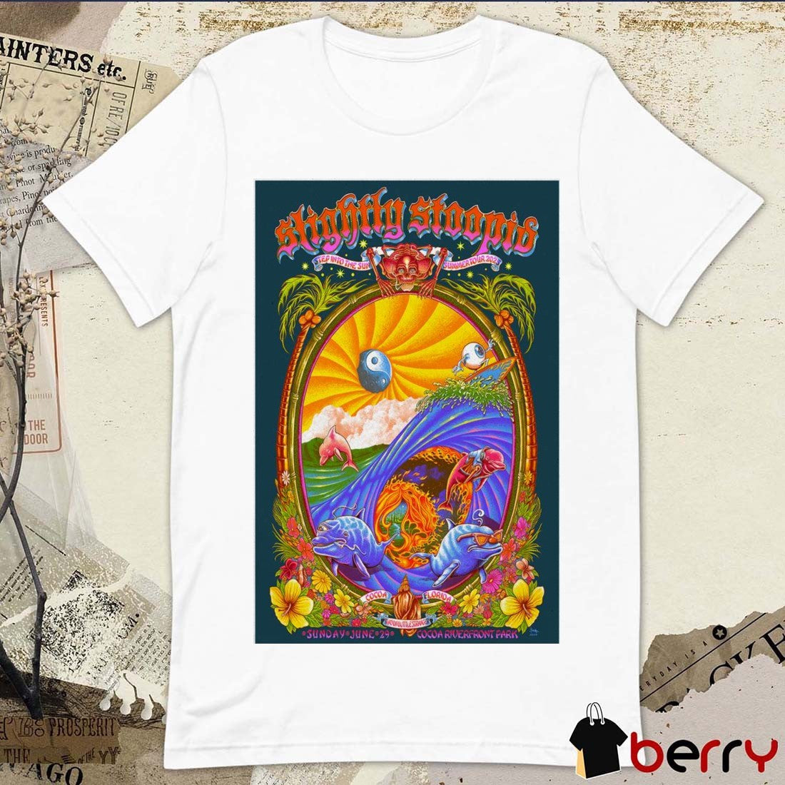 Poster Slightly Stoopid Summer Tour June 29 2025 Cocoa Riverfront Park Cocoa FL t-shirt
