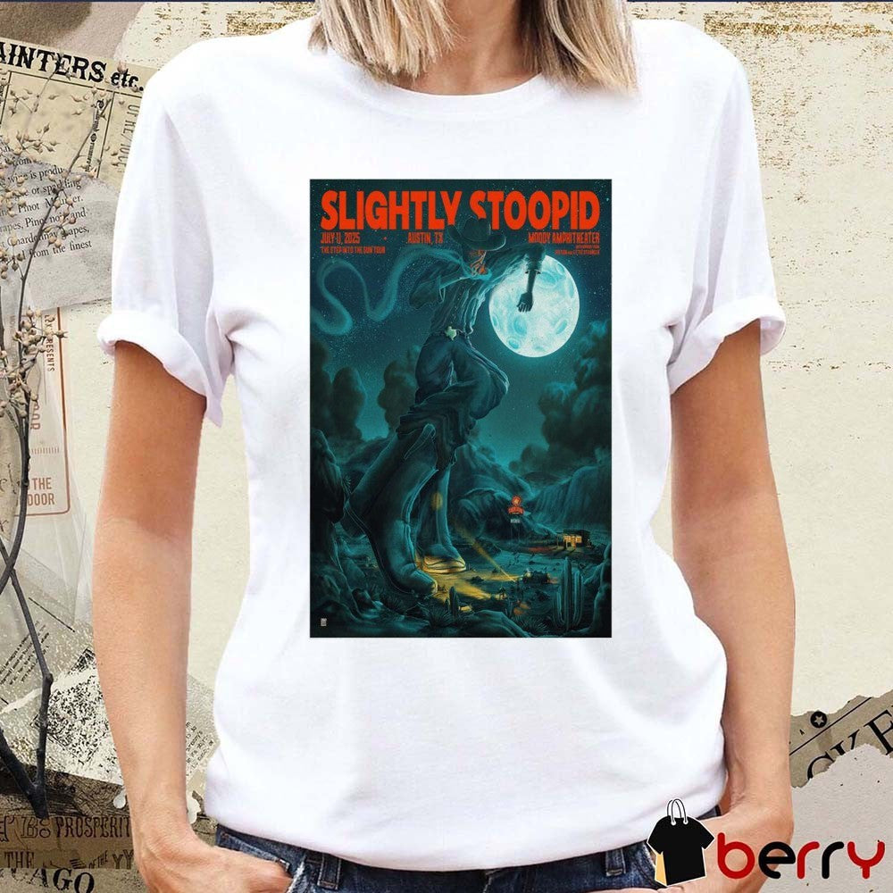 Poster Slightly Stoopid Tour Austin TX 11 July 2025 Moody Amphitheater t-shirt