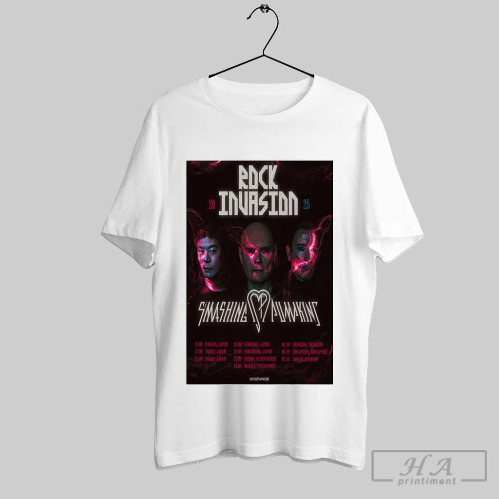 Official Poster Smashing Pumpkin Rock Invasion Tour 2025