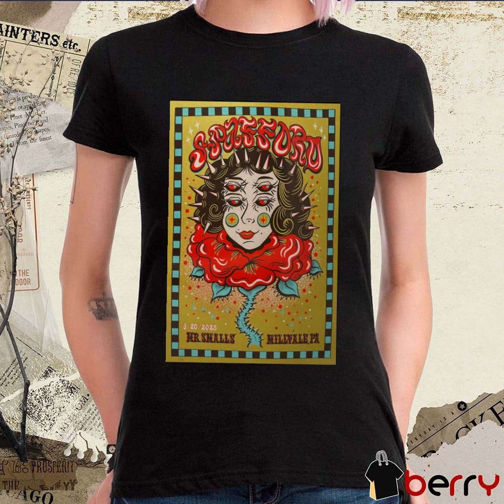 Poster Spafford Mr. Smalls Millvale, PA March 20 2025 Tour t-shirt