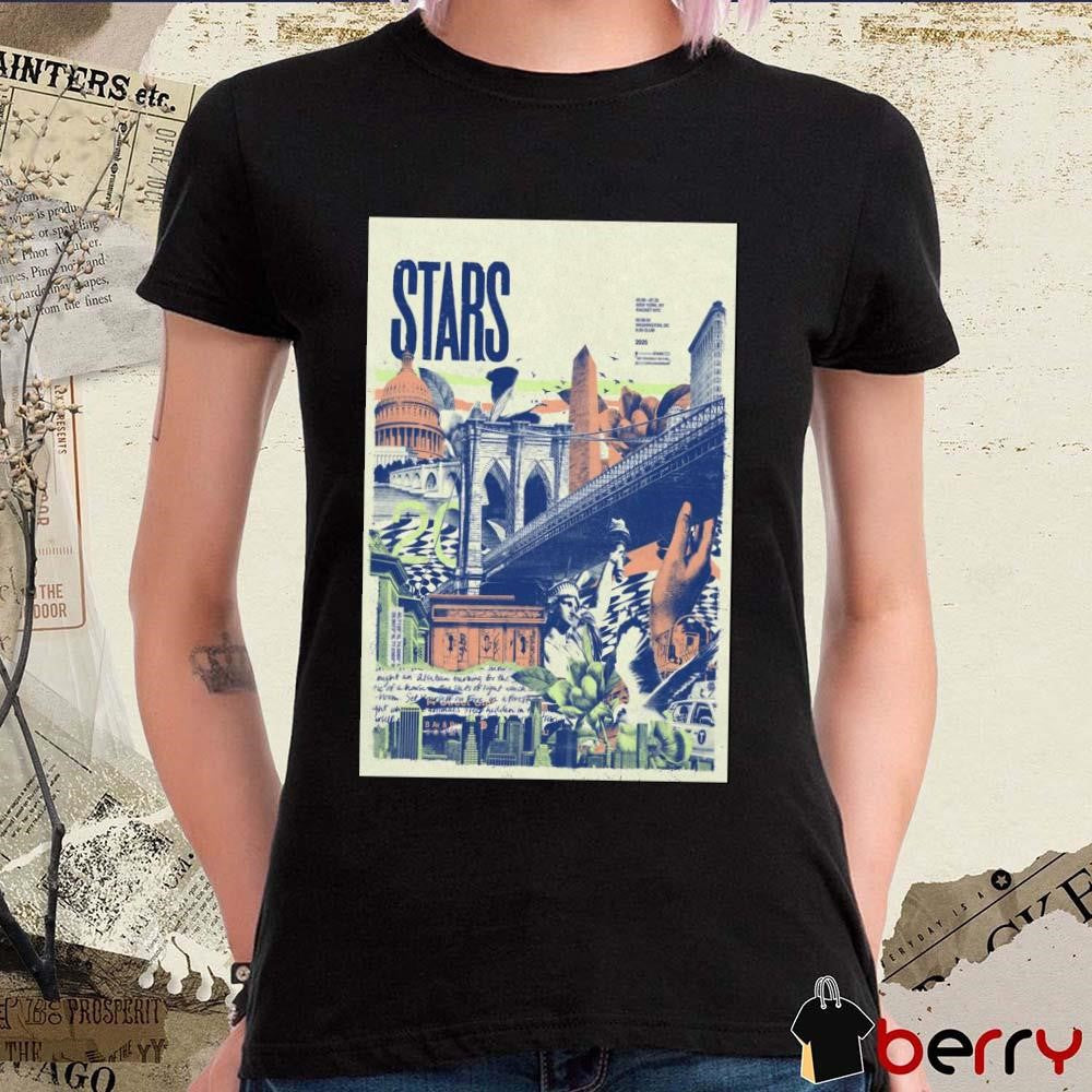 Poster Stars Feb 8 2025 9 30 Club In Washington DC t-shirt